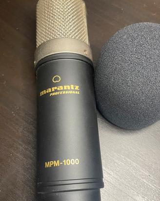 Microfono Marantz mpm-1000 + filtro anti pop