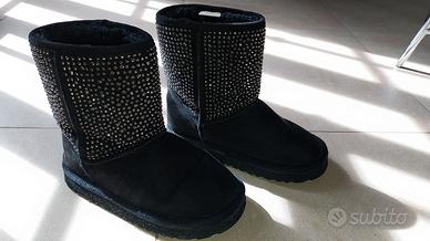 Stivaletti Bata con pelo e strass Tg.  33