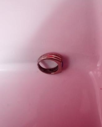 Anello argento con zaffiro