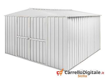 Box in Acciaio casetta giardino 360x345cm bianco