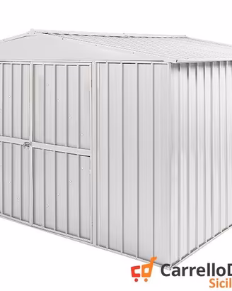 Box in Acciaio casetta giardino 360x345cm bianco