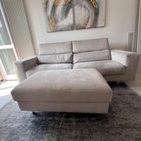 Divano letto Poltronesofà con pouf - sfoderabile