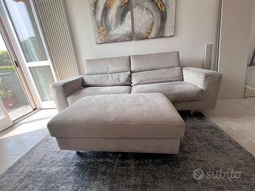 Divano letto Poltronesofà con pouf - sfoderabile