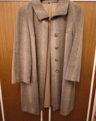 Cappotto donna spigato lana taglia 46