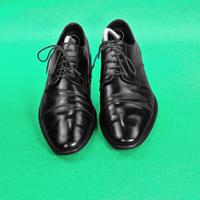 Scarpe uomo Pollini, nere con lacci, vera pelle