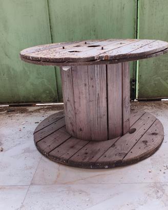 bobina bobinona avvolgicavo tavolo tavolino legno