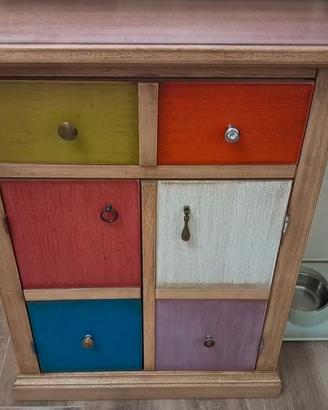 Mobiletto arlecchino made in Italy
