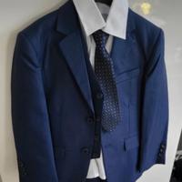 cerimonia blu bambino 6 anni- 5 pezzi nuovo 