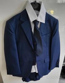 cerimonia blu bambino 6 anni- 5 pezzi nuovo 