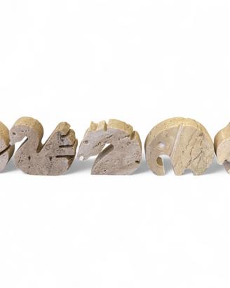 Set 5 sculture di Enzo Mari (anni '70)