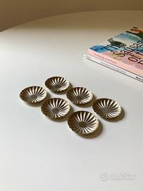 Set 6 segnaposto o portacandela vintage