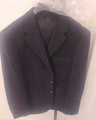 Giacca da uomo di velluto blu taglia 52.