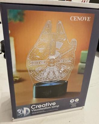 Lampada LED 3D Star Wars Millennium Falcon