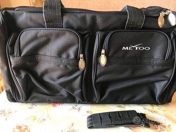 Borsone da viaggio o palestra nero