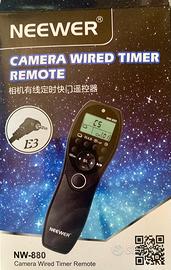 Timer scatto remoto per fotocamera.