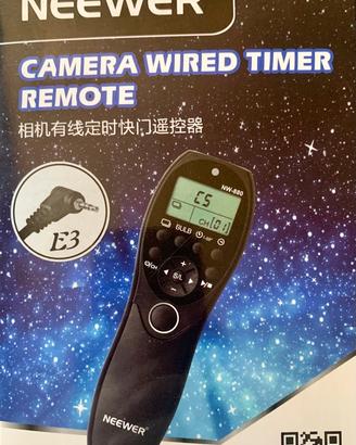 Timer scatto remoto per fotocamera.