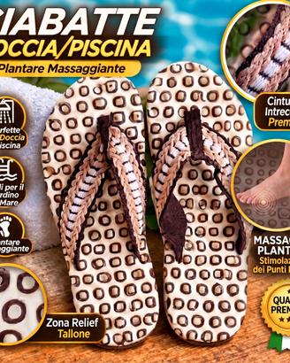 Ciabatte Doccia, Piscina (tg.44) Massaggio PIEDI