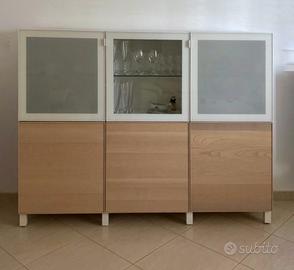 Mobile IKEA soggiorno / credenza legno chiaro e bi