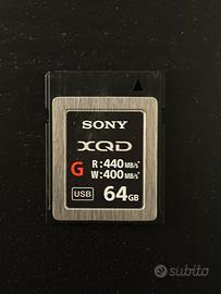 Sony Memoria XQD 64 GB Serie G + Adattatore Usb C