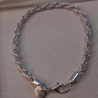 Bracciale intrecciato argento sterling925 cm20 