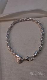 Bracciale intrecciato argento sterling925 cm20 