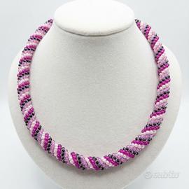 Collana Choker Tubo Vintage Anni 50 Artigianale