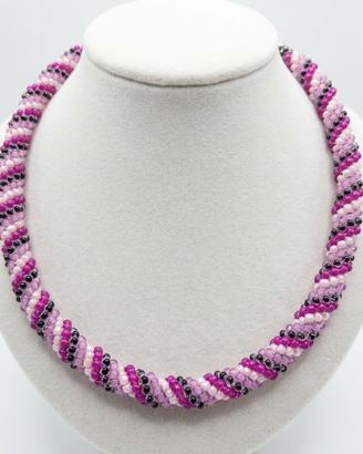 Collana Choker Tubo Vintage Anni 50 Artigianale