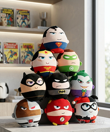 lotto completo di 9 plush "Squish/Chibi"