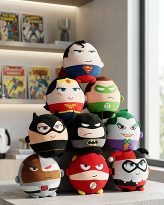 lotto completo di 9 plush "Squish/Chibi"