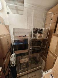 VETRINA PLEXIGLASS PER COLLEZIONISMO CM 208x100x30