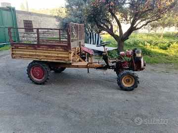 motozappa con carrello ribaltabile