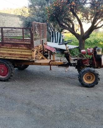 motozappa con carrello ribaltabile