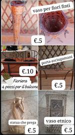 Articoli per esterno ,per terrazzi o da giardino 