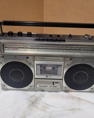 radio mangiacassette vimtage sharp anni 80