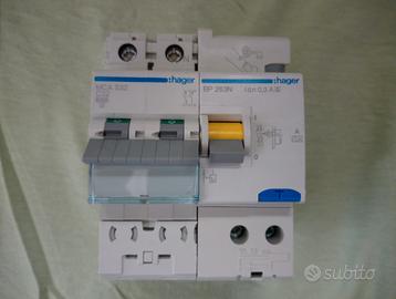 Magnetotermico differenziale Hager C32 0.3A