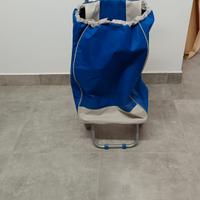 Carrellino con ruote con zainetto