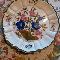 Piatto ceramica da parete decorato a mano