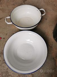 coppia catino ciotola antico lavabo