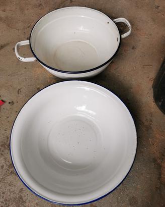 coppia catino ciotola antico lavabo