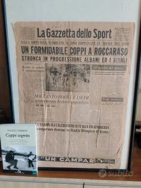 Gazzetta dello Sport e libro Fausto Coppi