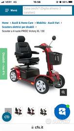 Scooter carrozzina elettrico pride victory XL130