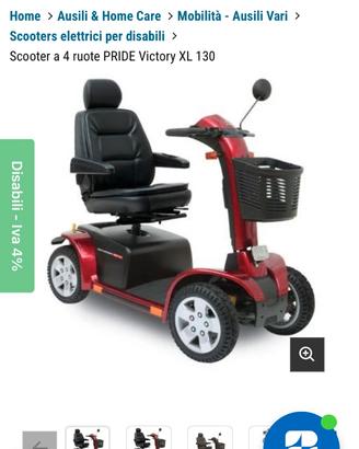 Scooter carrozzina elettrico pride victory XL130