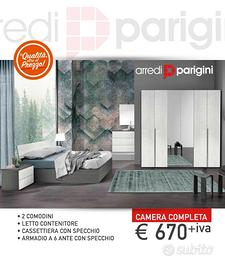 Camera da letto - 3 colori a scelta- PROMO 3903