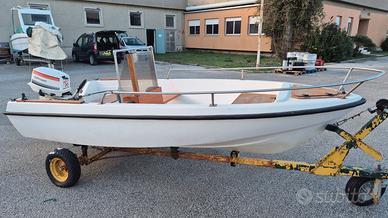 BARCA SESSA 410 MOTORE JOHNSON E CARRELLO ALAGGIO