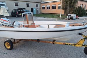 BARCA SESSA 410 MOTORE JOHNSON E CARRELLO ALAGGIO