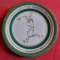 Piatto polacco in ceramica commemorativo 1963