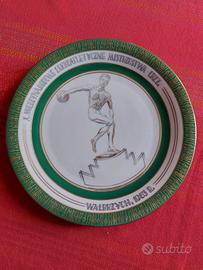 Piatto polacco in ceramica commemorativo 1963