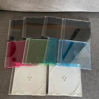 Custodie cd dvd slim colorate