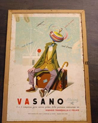 Manifesto pubblicitario originale 1951 “Vasano” – 