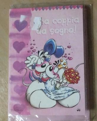 Mini biglietto di auguri per matrimonio Diddl